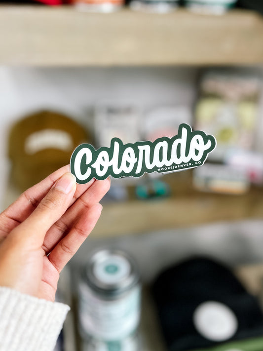 Colorado Script Sticker