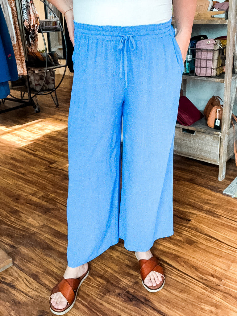 Royal Blue Wide Leg Pant