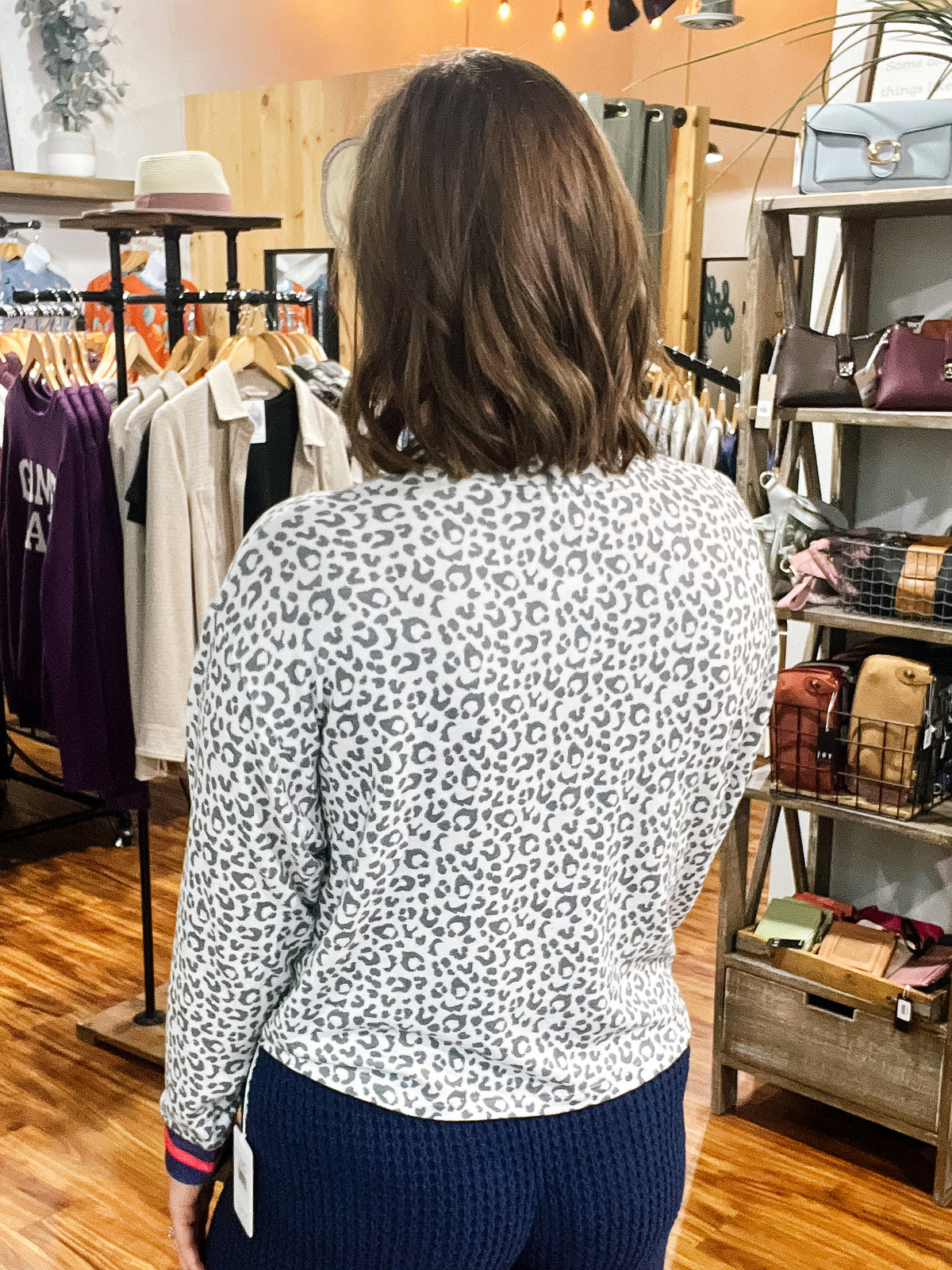 Leopard Long Sleeve Lounge Top