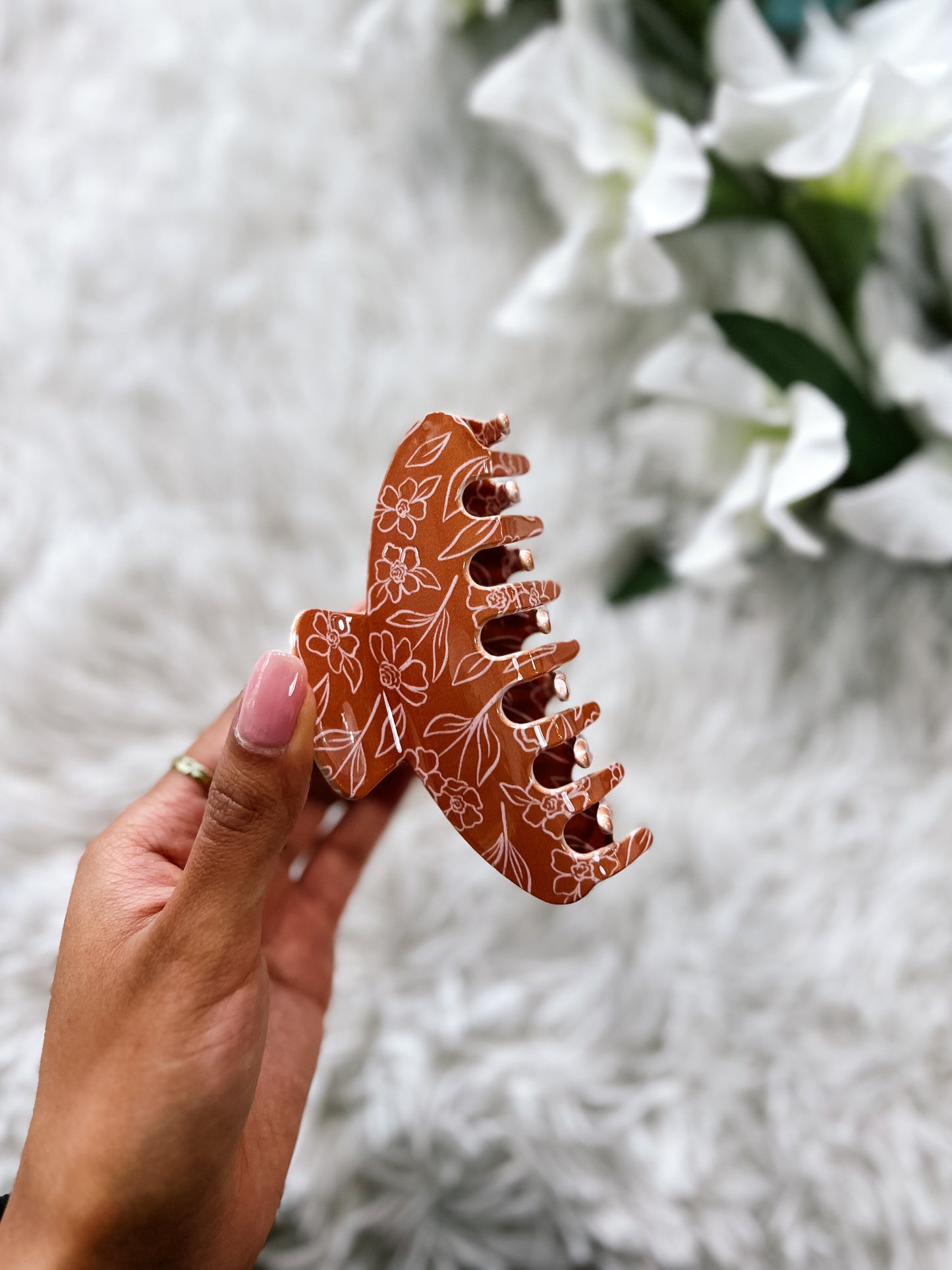Terracotta Claw Clip