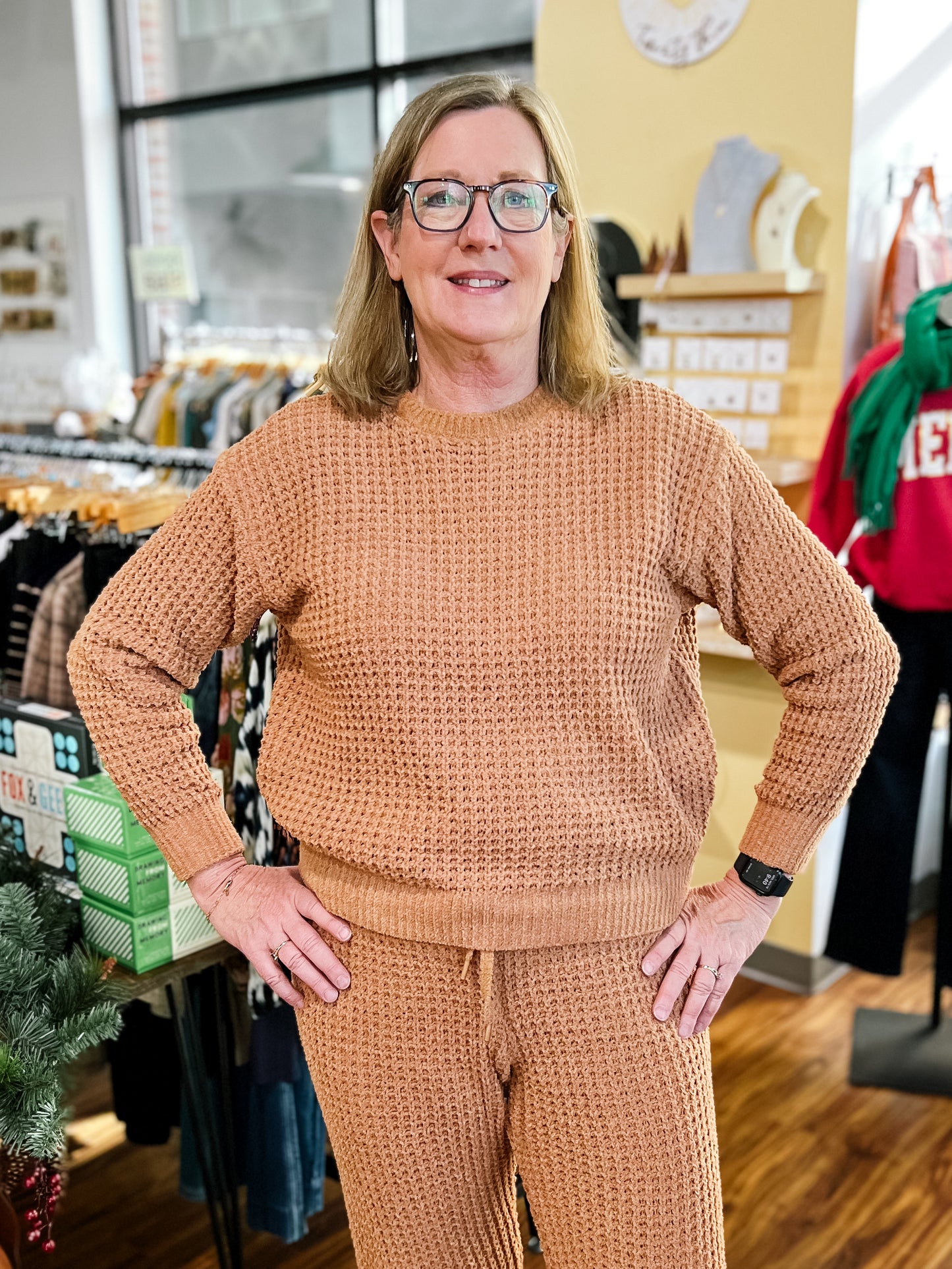 Camel Chenille Sweater