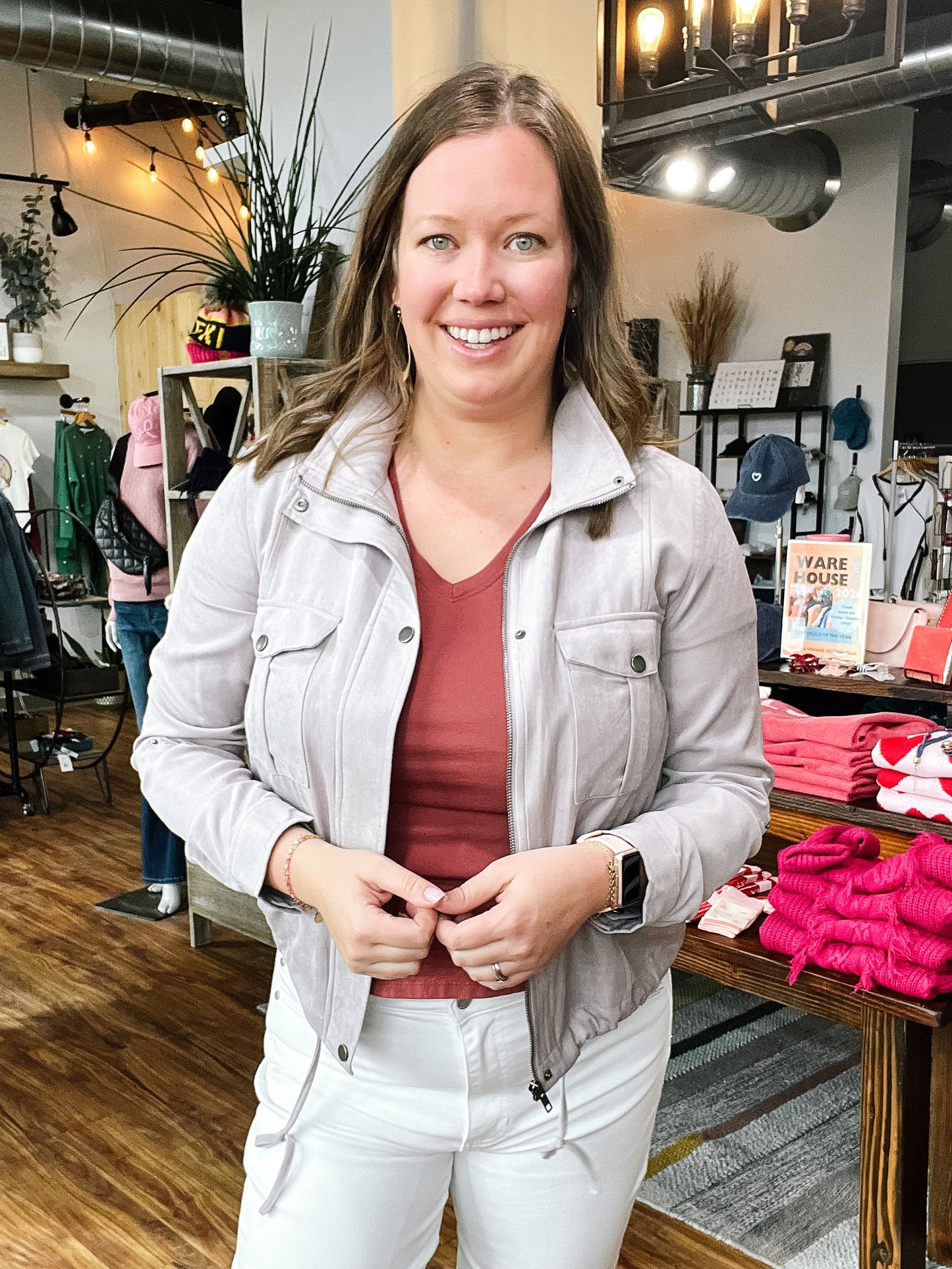 Pebble Cropped Utility Jacket