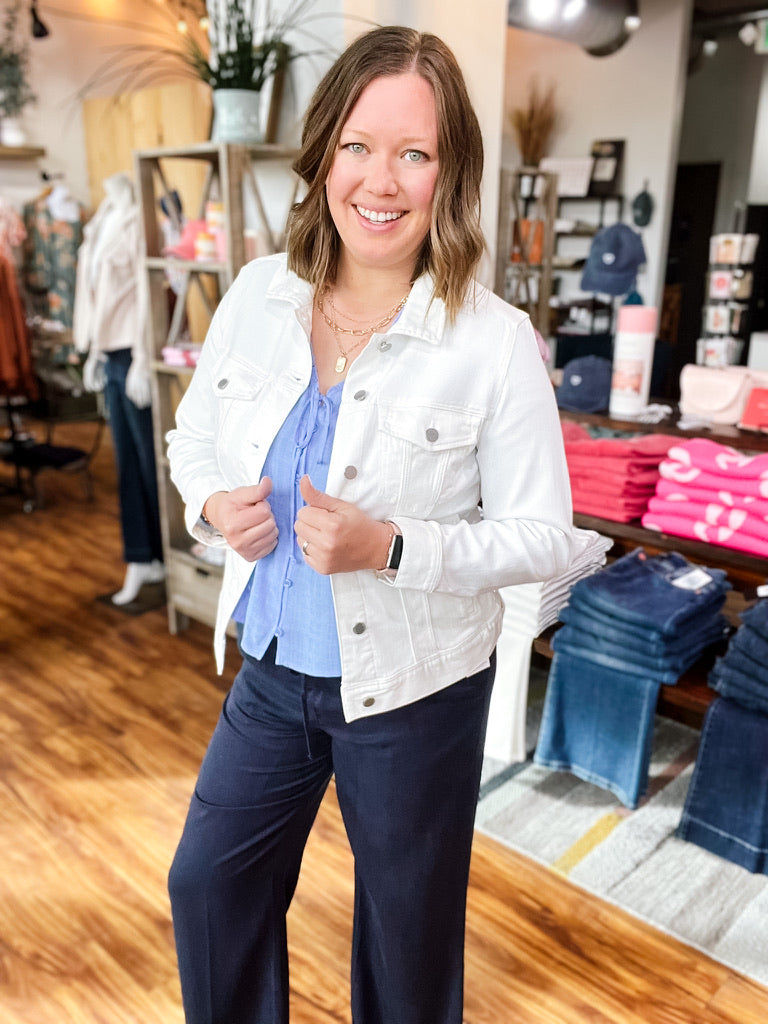 White Jean Jacket