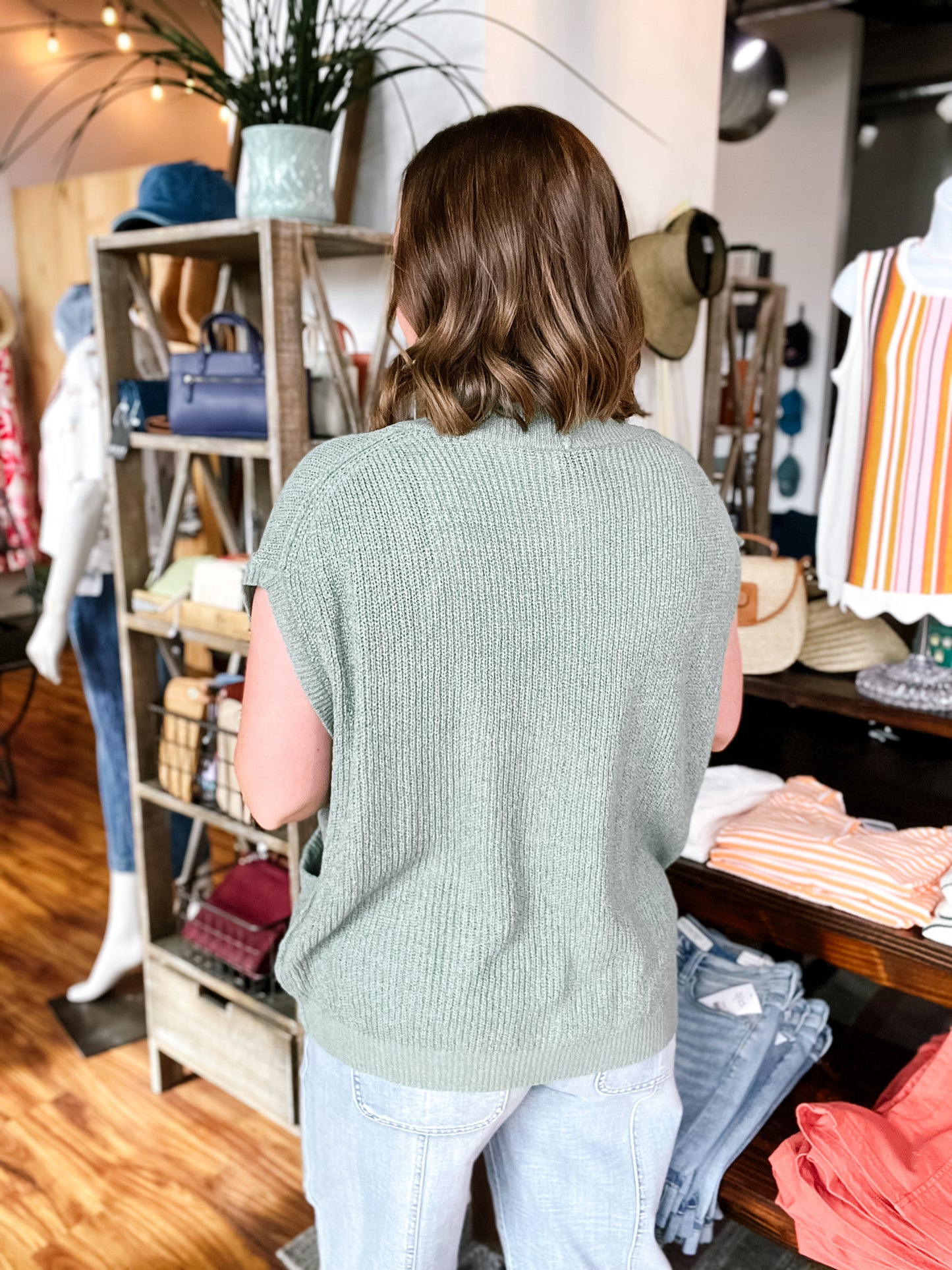Jade Short Sleeve Open Knit Cardigan