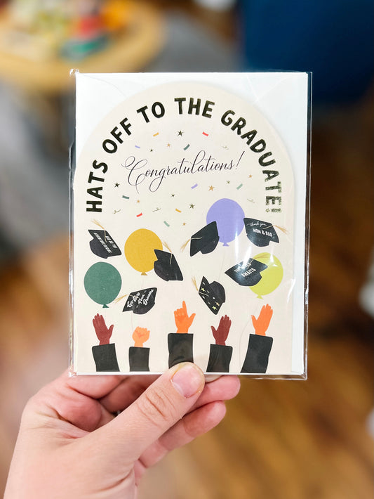 Hats Off Graduation Card