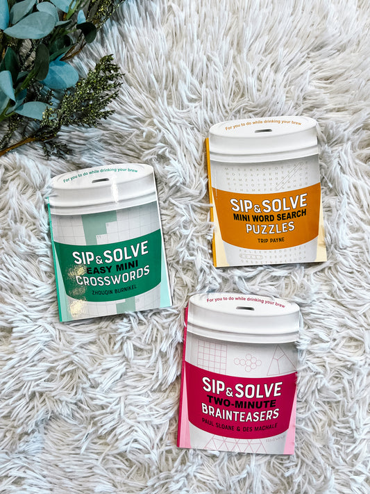 Sip & Solve Puzzle Books