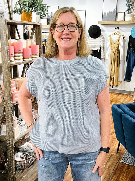 Powder Blue Sweater Vest