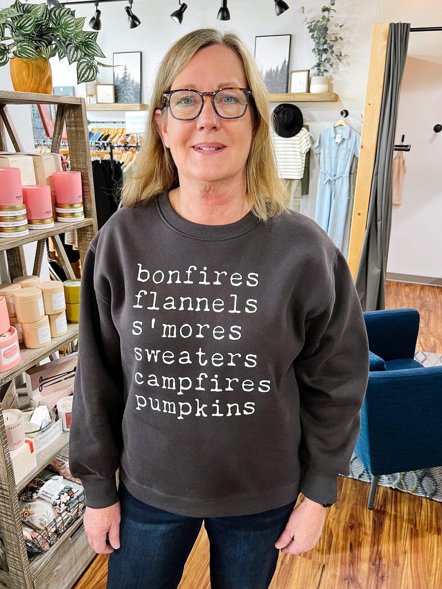 Dark Gray Bonfire Sweatshirt