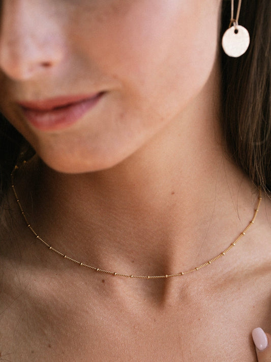 Gold Filled Ellis Chain Necklace 18"