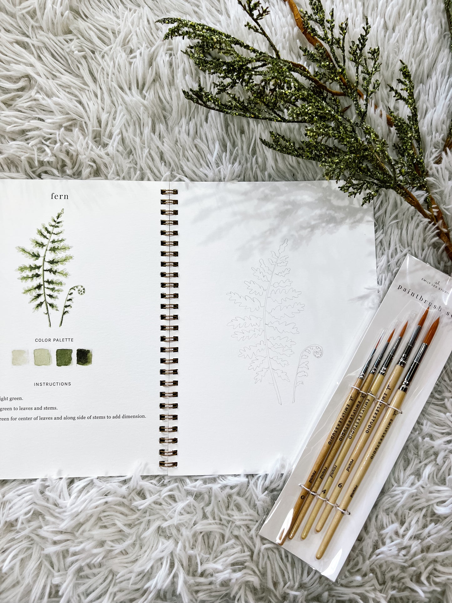 Watercolor Workbook Woodland