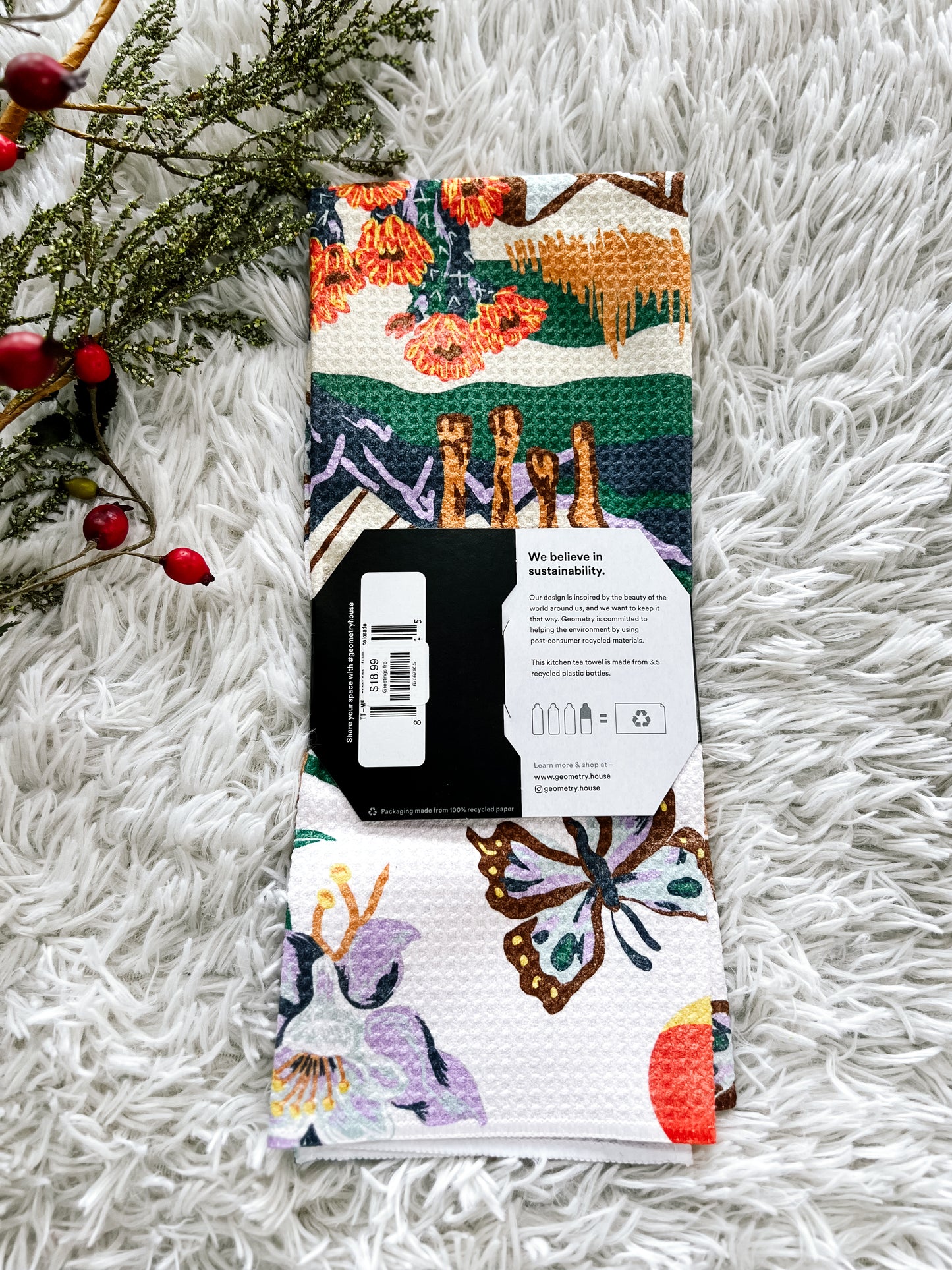 Greetings from Colorado Tea Towel