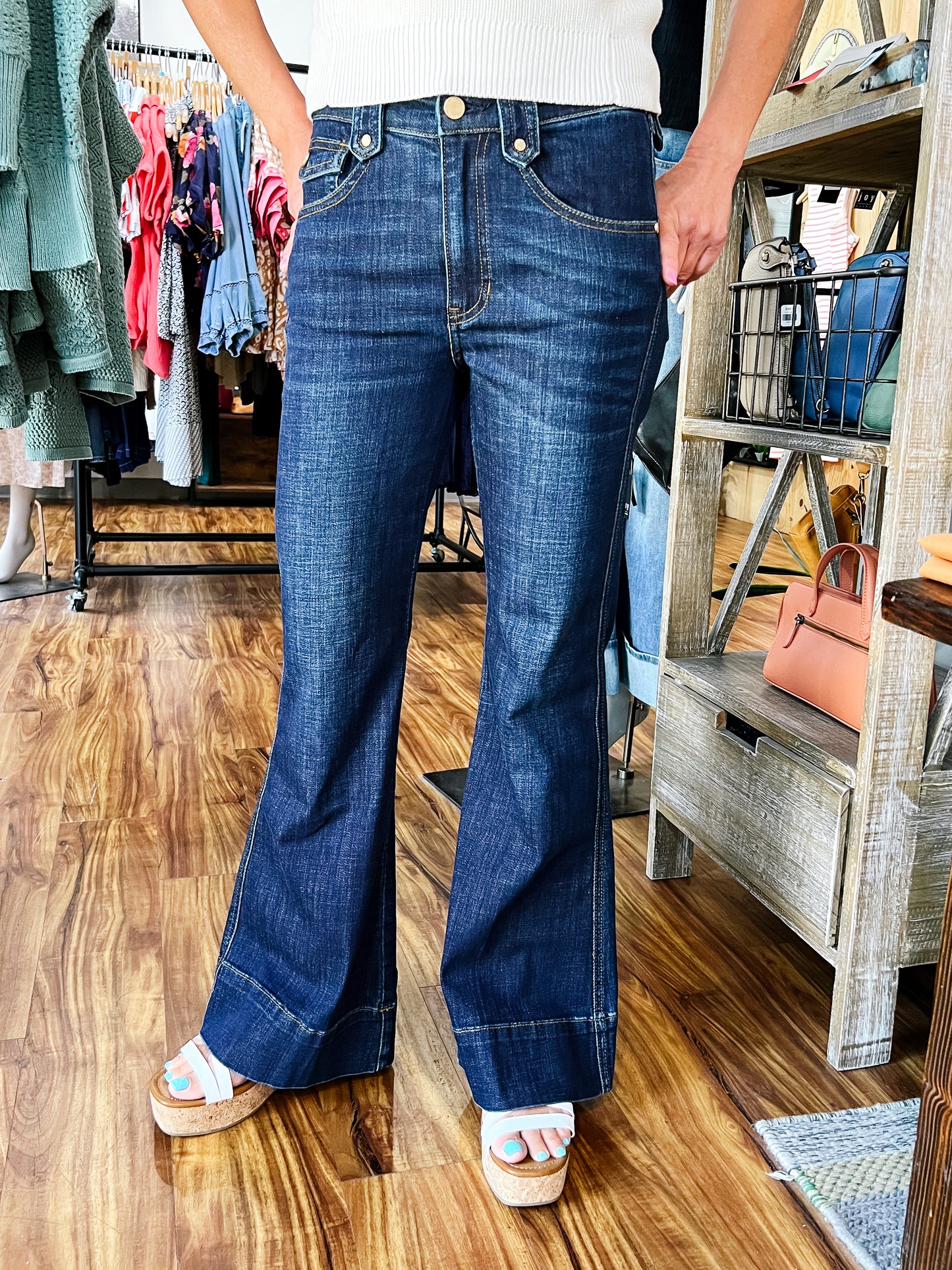Duskwood Blue Hannah Outlaw Flare Jean