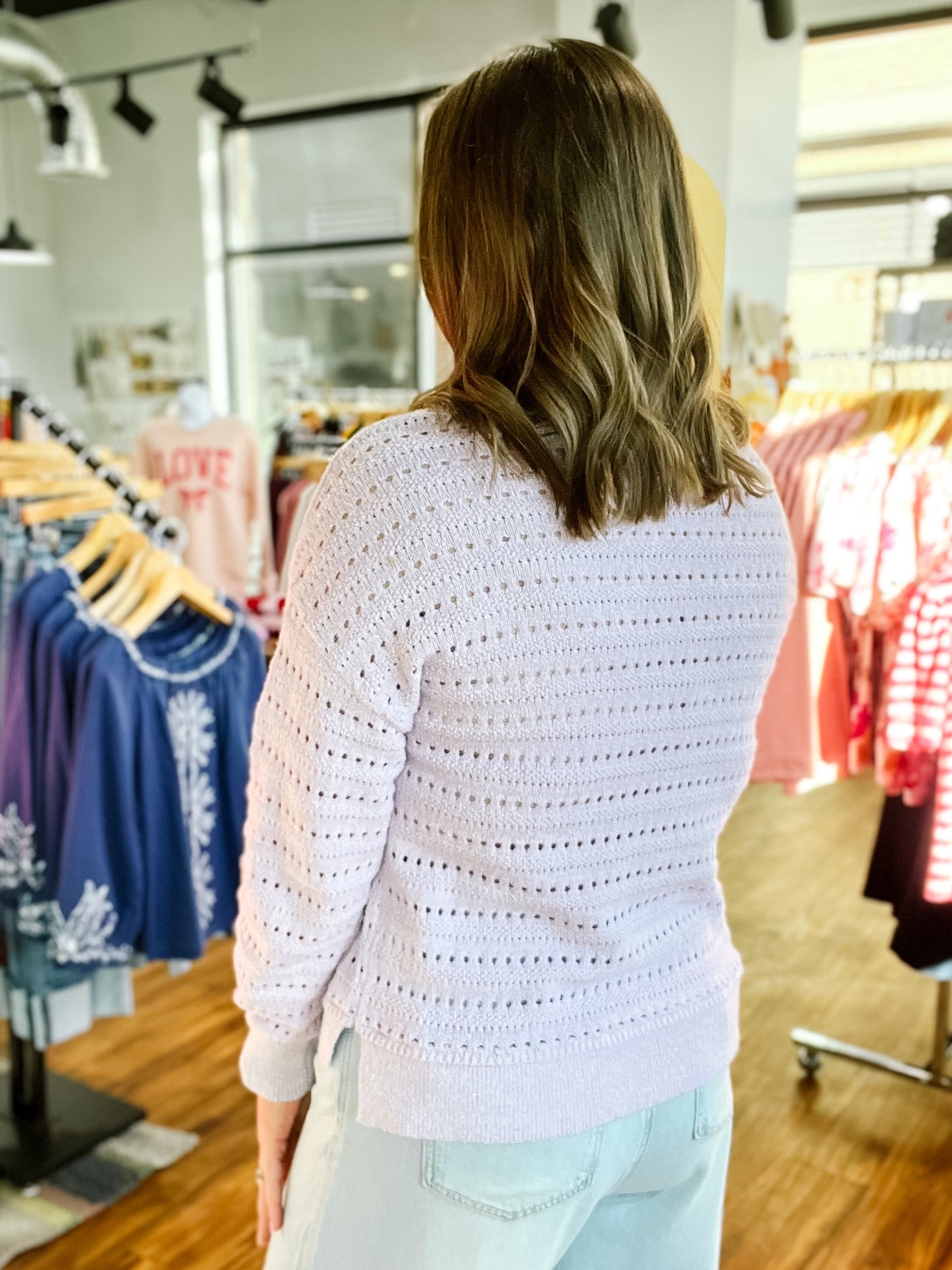 Lilac Long Sleeve Sweater