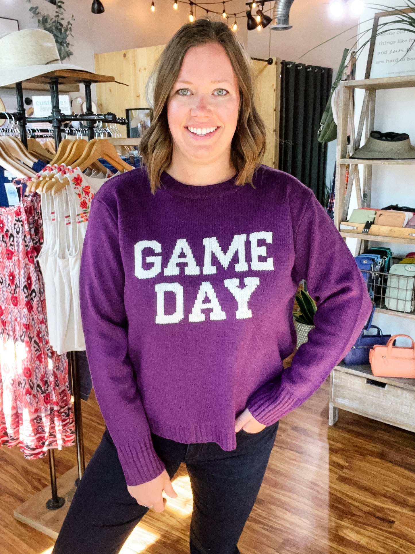 Purple Game Day Sweater