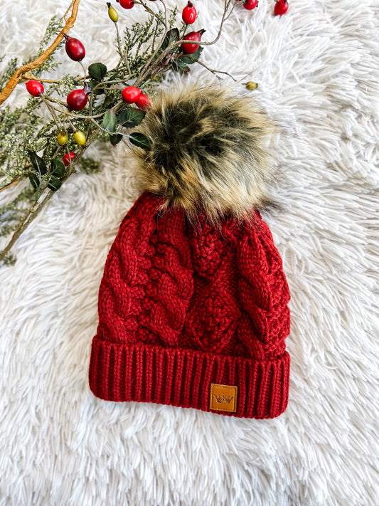 Rust Pom Beanie