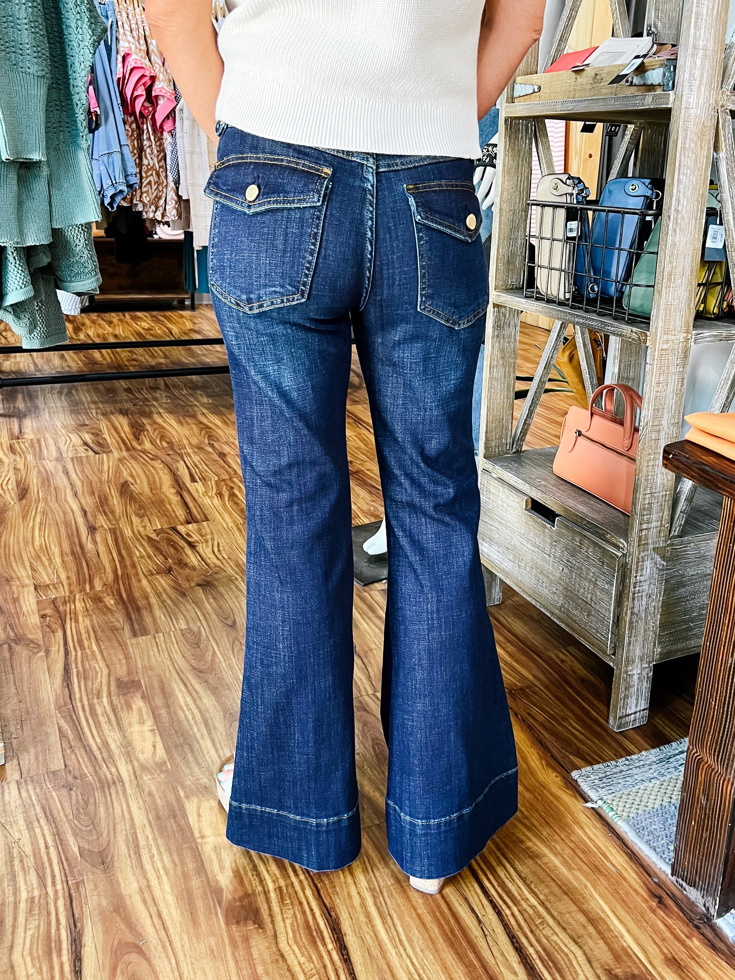 Duskwood Blue Hannah Outlaw Flare Jean