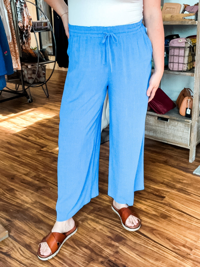 Royal Blue Wide Leg Pant