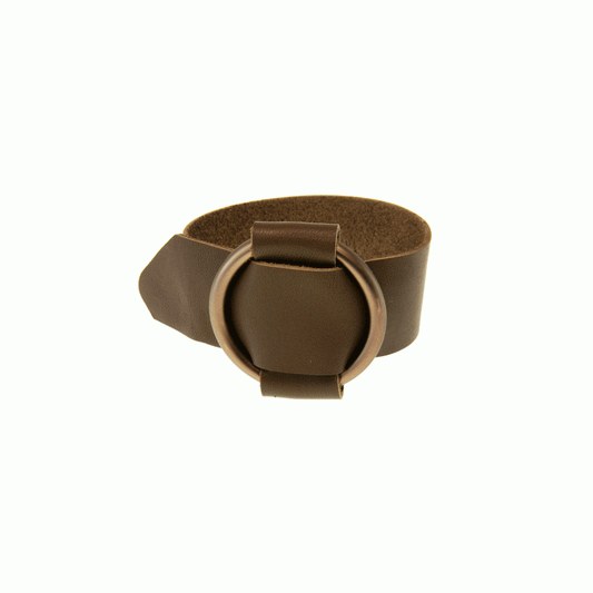 Leather Belt Bracelet